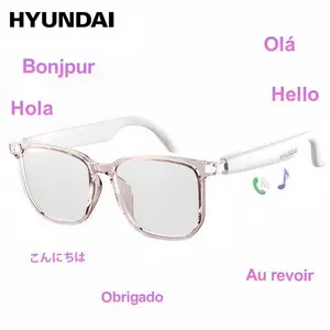 HYUNDAI C8 Pro AI Smart Glasses Wireless Headphone Smart Glasses For Listening To Music & Calling, Support Languages Bluetooth Translation Audio & Video Call Translation Glasses for Women & Men