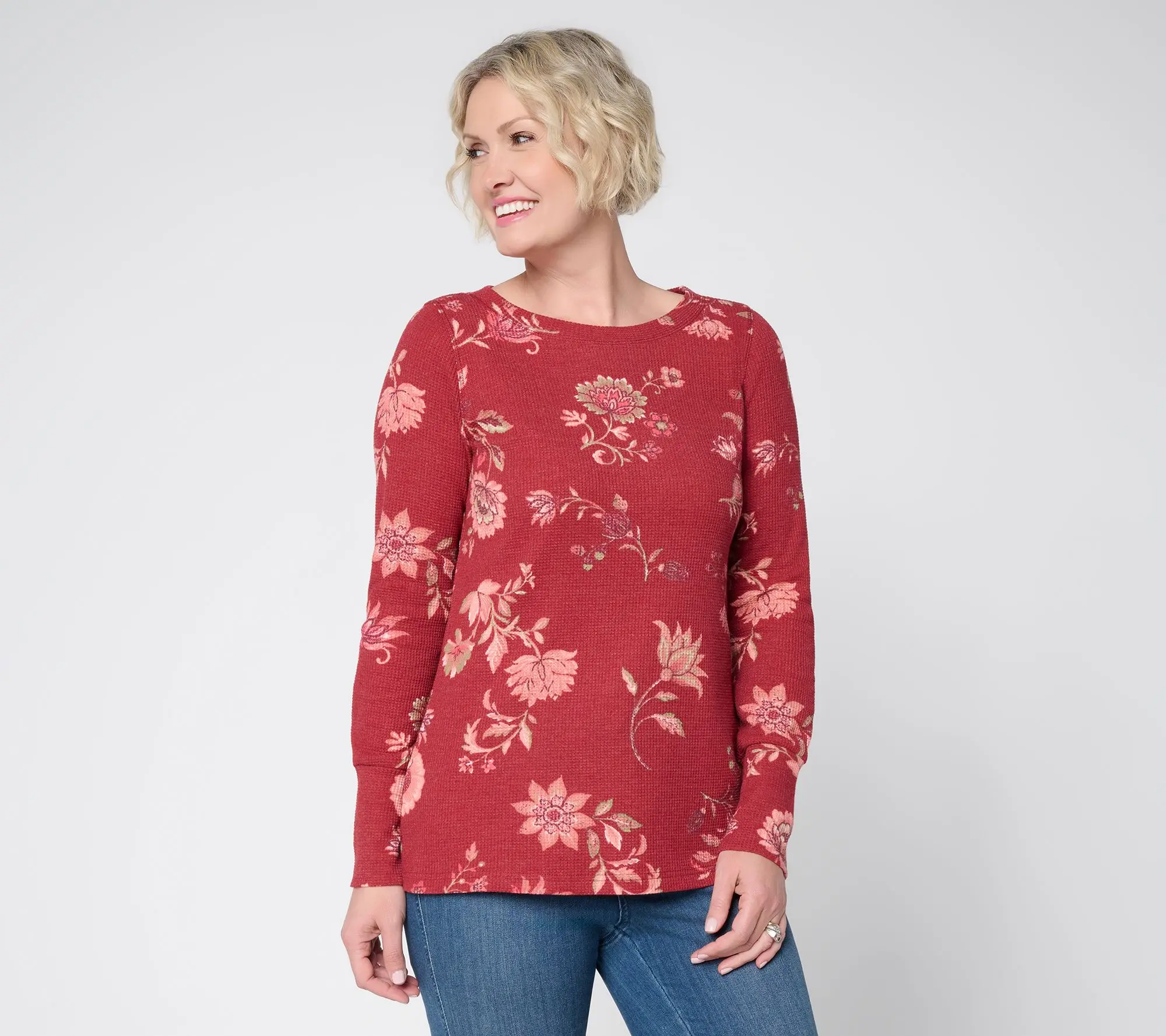 Belle Boho by Kim Gravel Baby Waffle Free Spirit Floral Top