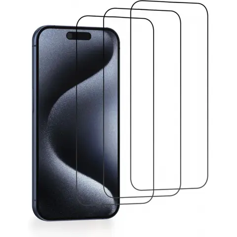 Tempered Glass Screen Protector for iPhone Series (17/16/15/14/13/12 Pro Max Plus) - 3-Pack Multi-Model iPhone-Compatible Smartphone Accessory, 9H+ Hardness Military Grade, 6.7in Full Coverage, Shockproof Case Friendly