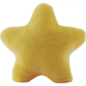 Plush Soft Star Shaped Throw Pillows Toy Stuffed Cushion Yellow 15.7"