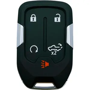 Replacement Key Fob Shell Case Fits for 2022 2021 2020 2019 Chevy Silverado and GMC Sierra 1500 2500HD 3500HD Keyless Entry Remote Control Key Cover (5 Buttons)