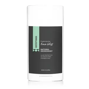 LUNA BLISS Natural Activated Charcoal Deodorant - Baking Soda-Free, Extra Strength