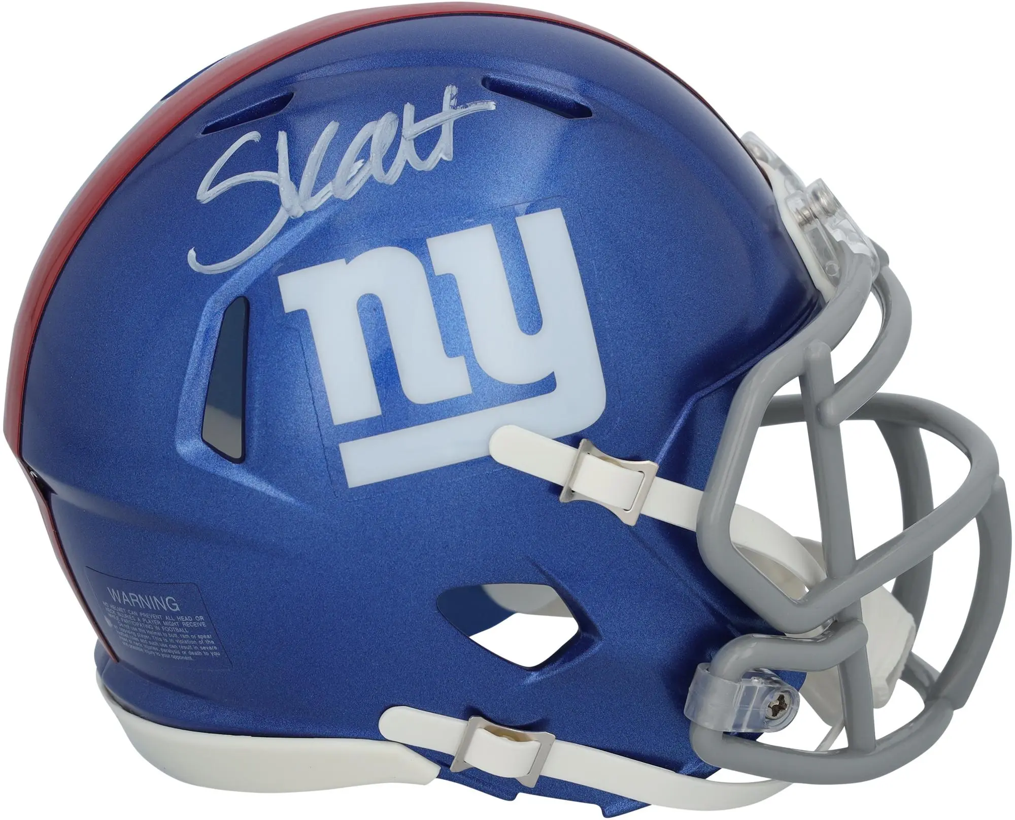 Cam Skattebo New York Giants Autographed Riddell Speed Mini Helmet - Fanatics Authentic Certified