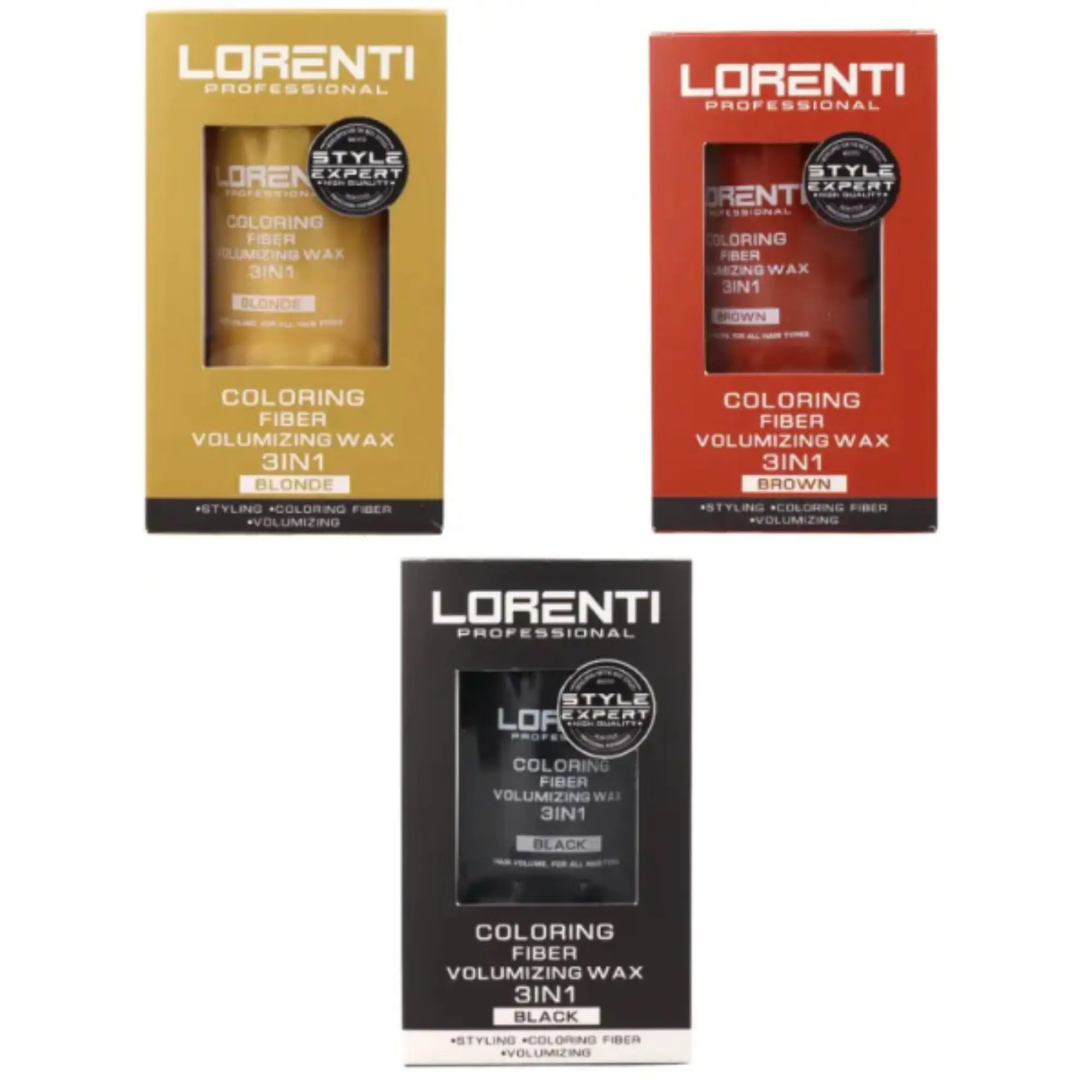 Lorenti Coloring Fiber Volumizing Wax 3-1 Assorted Colors 30g