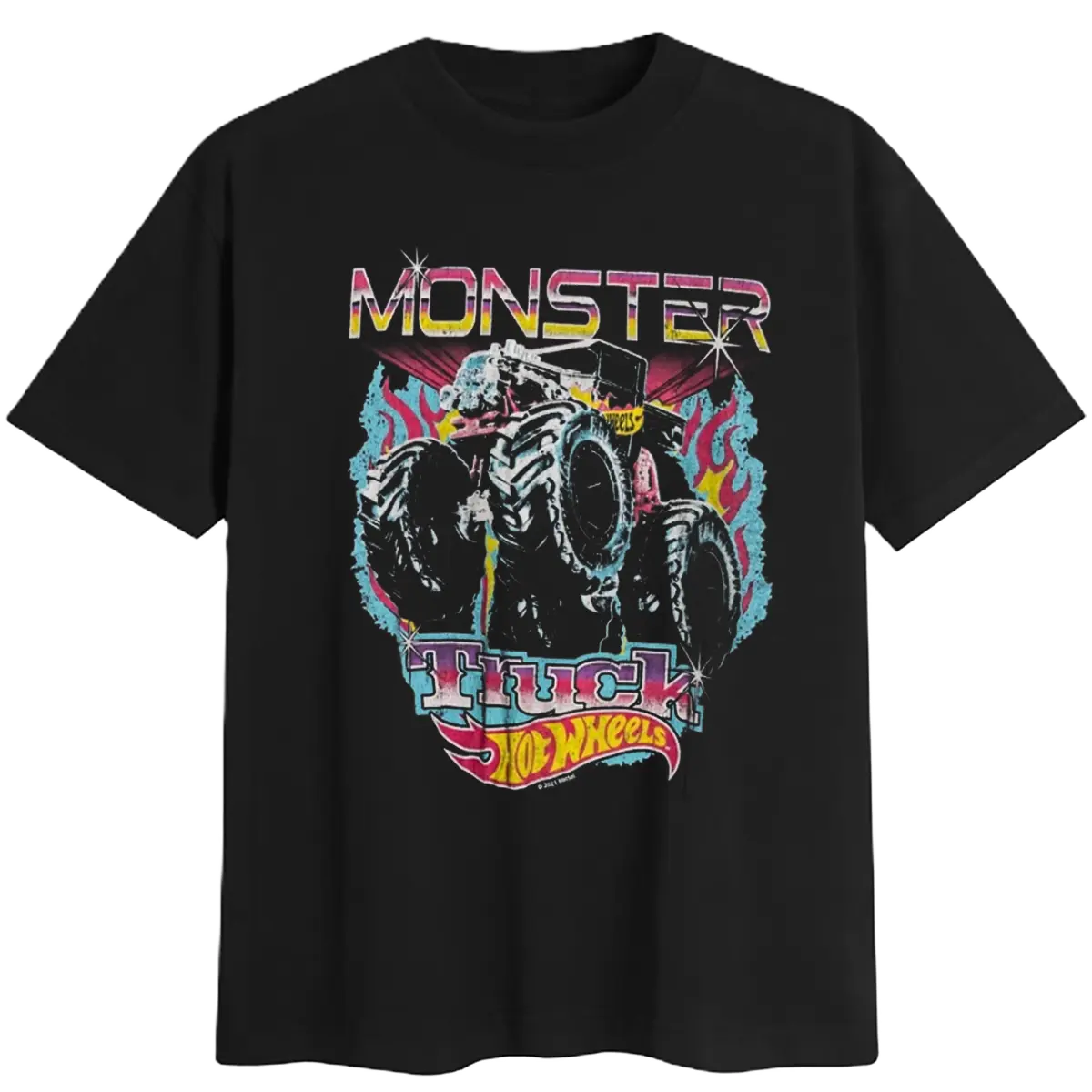 Hot Wheels Monster Jam Monster Truck Sweatshirt T-shirt Cotton Fabric Classic Unisex Top Menswear