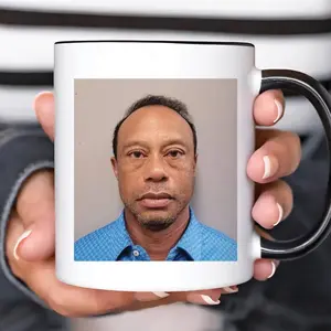 Tiger Woods Mugshot 2026 Coffee Mug, 11oz Accent Mug