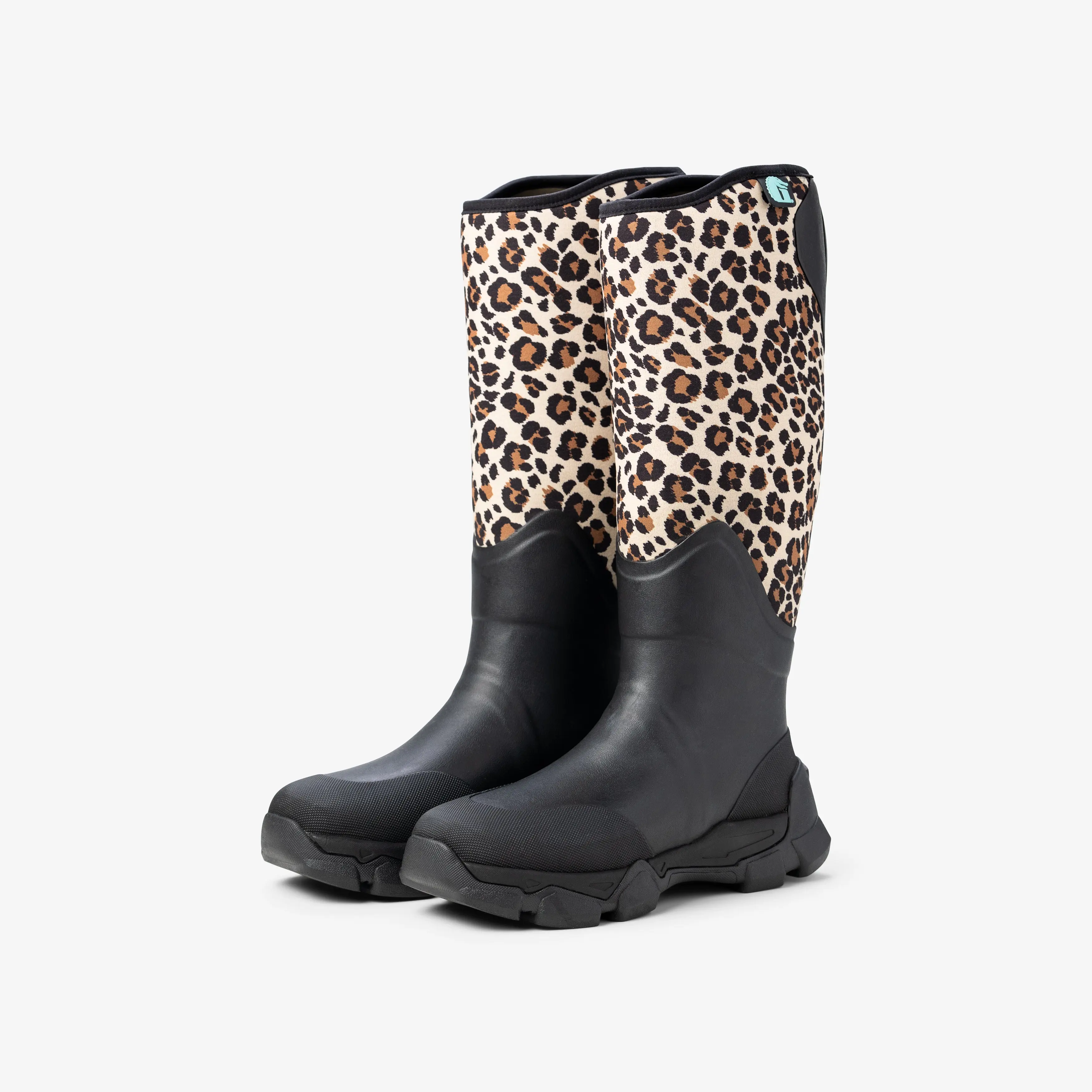 Women's Animal Print Mid-Calf Casual Boots - Round Toe, Rubber-Soled, Walking Shoes for Casual Wear