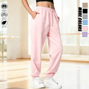 Women’s Essential Universal Breathable Normal Type Skin-Affinity Athletic Sweatpants - Drawstring & Elastic Waistband, Soft Fabric, Multi-Color Options, Suitable for Sports Fitness, Casual Gatherings