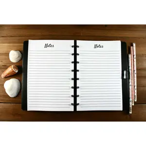 Notes Refill Pages for Half Letter Size Discbound Planners, Fits with Circa Junior, Arc by Staples, TUL Junior, HALF Letter Size (5.5'' x 8.5’'), (Planner sold separately)