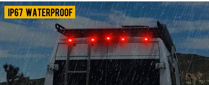 Partsam Rear Cab Marker Roof Lights Rear Roof Mounted Cab Light Lamps for Ram Promaster Partsam Rear Cab Marker Roof Lights Rear Roof Mounted Cab Light Lamps for Ram Promaster