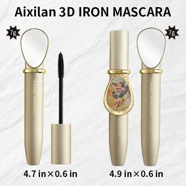 AX AIXILAN Mascara, 24H Long Lasting & Water Resistant, Volumizing & Lengthening No-Clump Formula, Lightweight & Alcohol-Free Eye Makeup, Solid, 24H Lasting