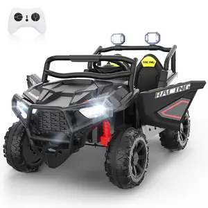 Hikole 24V Electric Ride On Truck – 2-Seater Kids UTV w/ Remote, Music, LED Lights & Suspension,Christmas Gifts for kids  2025