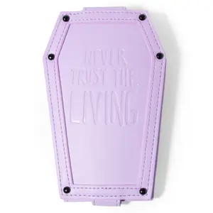 Never Trust Purple Coffin Cardholder Wallet
