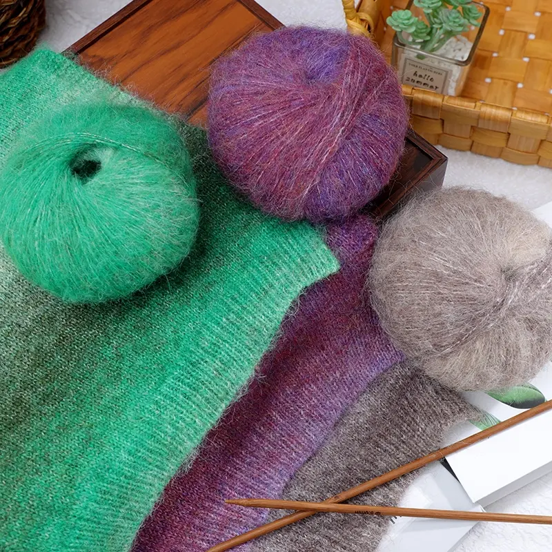 Handmade Long Wool Yarn Set, Washable Knit, Crochet, Ideal for Knitting Scarves Sweaters Gloves Shawls Rugs & More, Perfect Craft Material, DIY Knitting Supplies, Crocheting Supplies