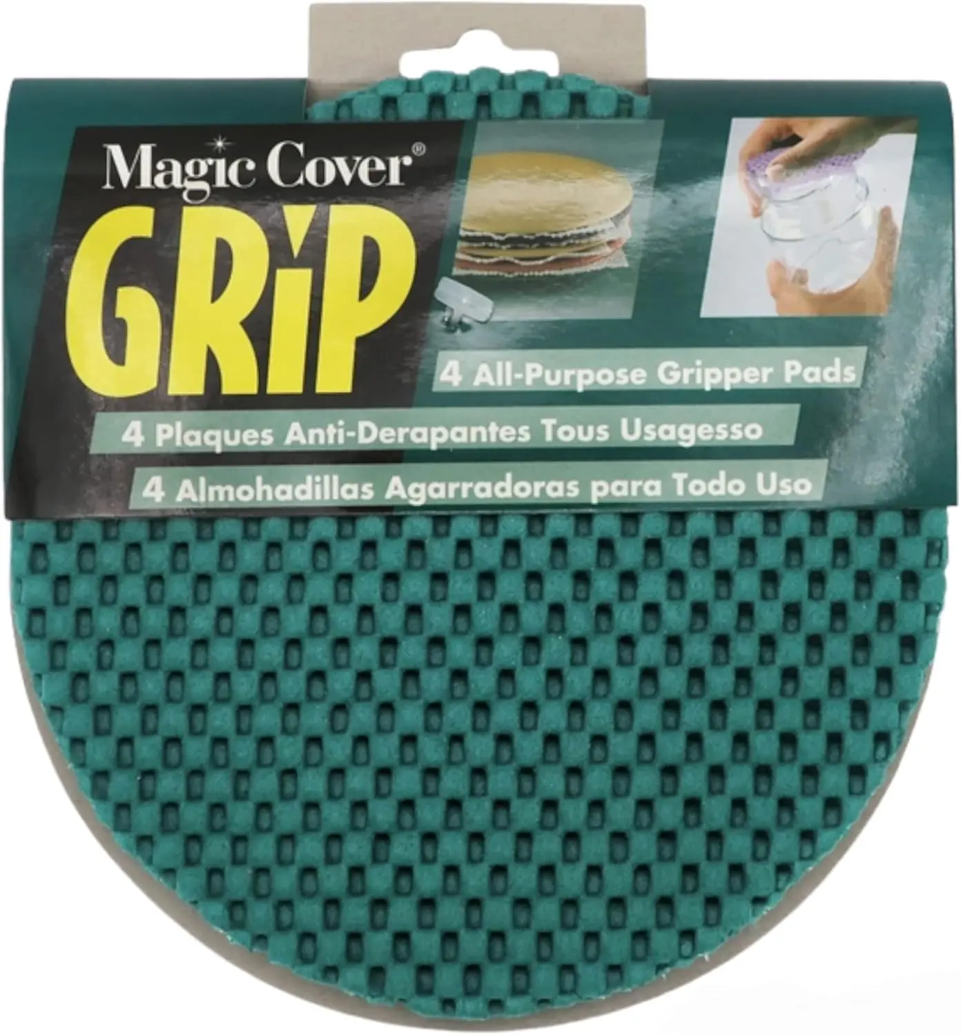 4pcs Silicone Jar Opener Gripper Pad Set with Cover & Handle - 6x6 in Kitchen Utensils, Enhances Grip for Weak Hands