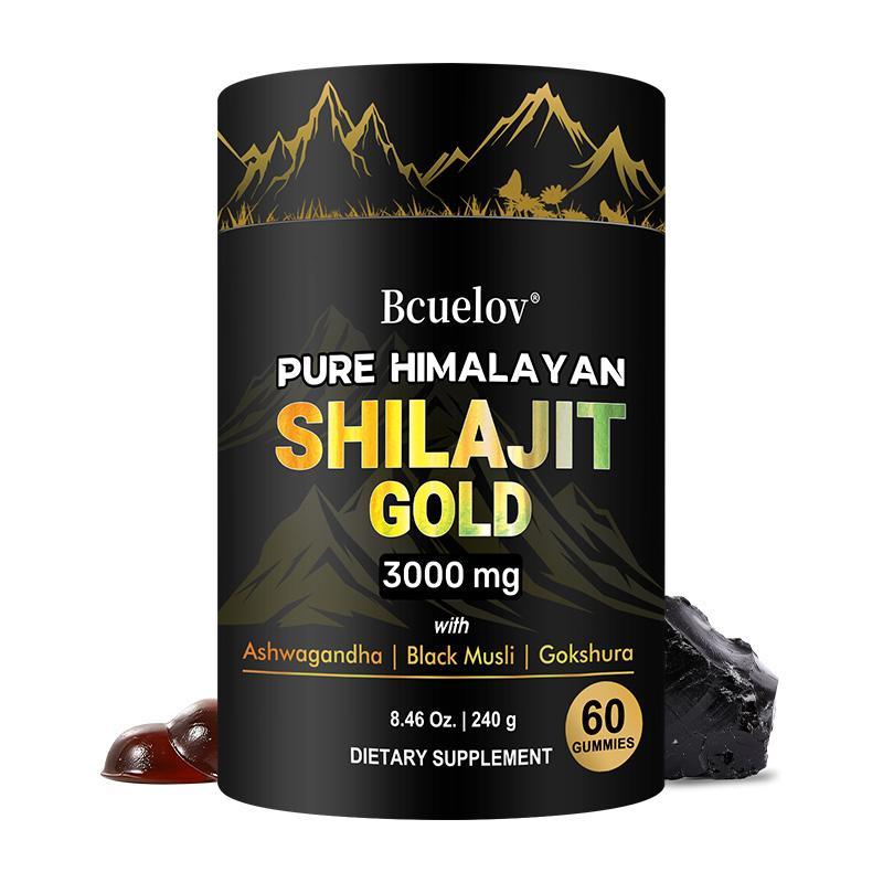 Bcuelov Pure Himalayan gold shilajit Health Supplement Supports Energy level, Supports joint health 60 Capsules