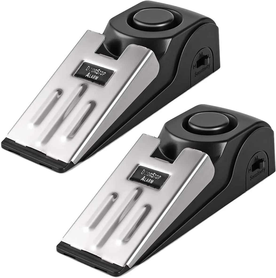 Door Stop , Door Stopper  for Home Travel Apartment with 120DB Siren Portable Safety Tool 2 Pack