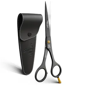 The Cut - Hair Scissors 6.5" Serrated Anti-Rust Stainless Steel with Ergonomic Grip Handle for Professional Use Haircare Smooth Storage Heatless Salon