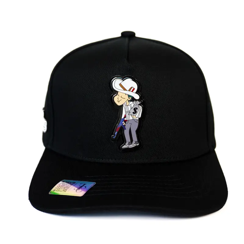 Exclusive Caps El Flaco SnapBack Hat- Black Cotton Cap