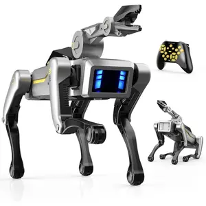 Smart Robot Dog Robotic Puppy Dog with Clamp Arm, 20+ Interactive Voice Commands Actions Programming AI for gripping STEM Pet, Durable ABS Design USB Fast Rechargeable Companion Gift for Kids Adults