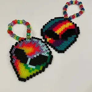 Handmade Alien Perler Kandi Bracelets (2pk)