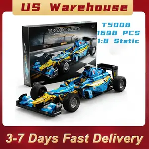 1:8 Scale Static Sports Car Building Kit, 1698 PCS Technical Blocks for Adults Model Car Kit