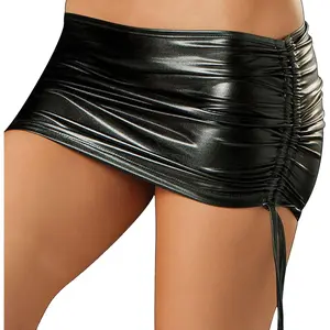 Skirt for Women Pleated Bodycon Mini Skirt Dance Clubwear