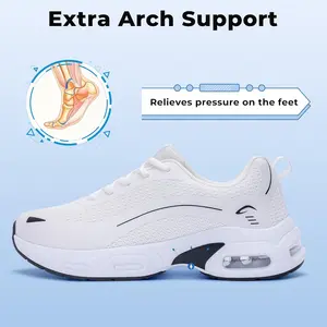Artlea Women's Walking Shoes with Arch Support Orthotic Tennis Shoes for Plantar Fasciitis Women Fashion Sneakers for Foot Pain Relief, Size 6.5-11