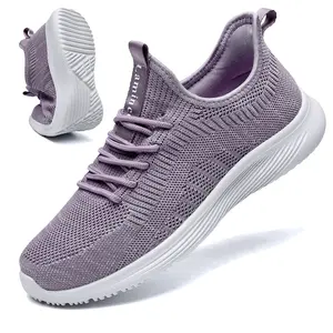 Womens Walking Shoes Slip On Lightweight Memory Sneakers for Tennis Gym Running