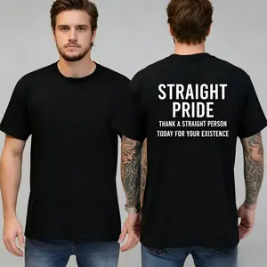 Straight Pride T-shirt, Thank A Straight Person Today For Your Existence Shirt, Unisex Graphic Tees, Funny Shirts, Comfy Cotton