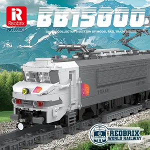Reobrix Train Building Block Set Collectible Electric Locomotive Display Creative Model for Train Fans Gift for Adults Girls Boys 14+ 2053PCS