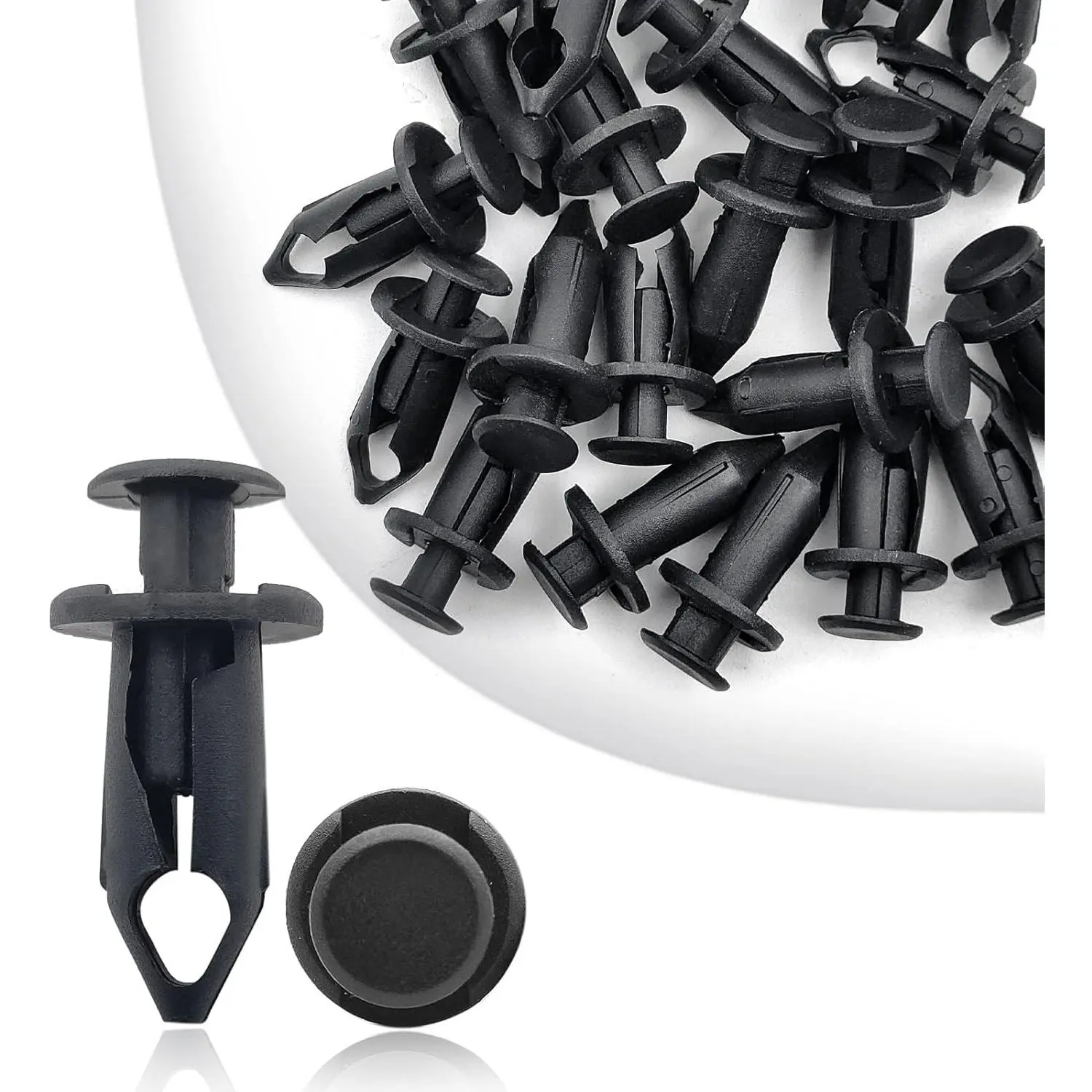20pcs 25mm Fender Clips & Body Rivets, Easy-Install ATV Push Pins & Panel Fasteners, Part #7661855, Compatible with Honda, Kawasaki, Polaris Ranger RZR 800/900, Sportsman XP 850, Suzuki Bumpers