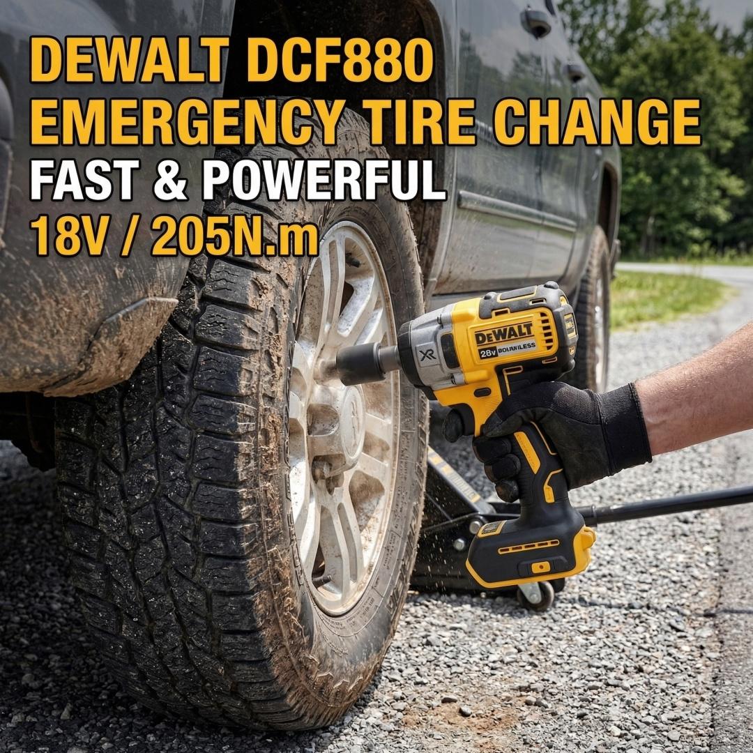 Dewalt DCF880 Cordless Impact Wrench 3250RPM Rechargeable Brushless Impact Wrench Compact 20V Battery Wireless Power Tools