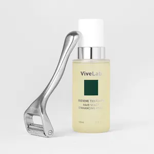 Limited Bundle | Melting Foam Scalp Serum & Microneedle Roller | Advanced Scalp Care with Rosemary, Biotin & Caffeine Formula for Thicker, Fuller Looking Hair Treatment | ViveLab