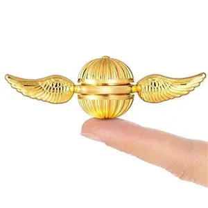 Elevate Your Relaxation with the Golden Snitch Cupid Fidget Spinner - A Stunning Metal Toy for Stress Relief and Fun!