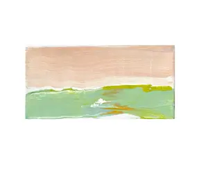 Original Abstract Mixed Media Landscape Painting on Streched Canvas, Abstract Artwork, Small Landscape, Abstract Art