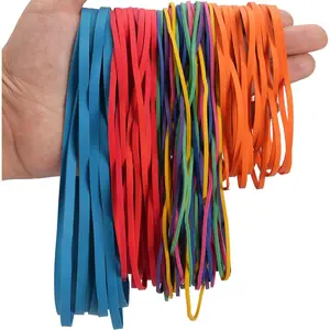 Rubber Bands Assorted Sizes Multicolor 0.5lbs 4 sizes large rubber bands heavy duty Elastic Bands for Office supplies size#117A,size#117B,size#8in,size(4-4/5" x 1/8")