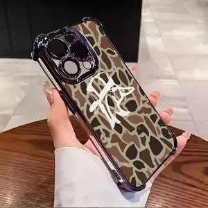 Old School Camo Red Neck Duck Tough Design Suitable Four-corner Thickened Mobile Phone Case for iPhone 17 Air 16 15 14 13 12 11 Pro Max Plus border Electroplating with counter-fall Safety Cushion 2D printing