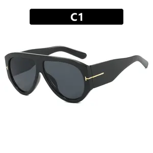 2026 T-Bar Aviator Sunglasses |     Oversized Bling Gold Shades for Women |     Trendy Fashion