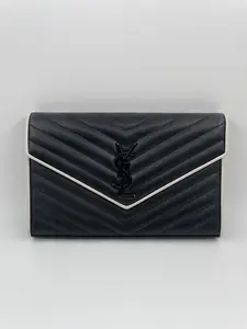 Pre-owned Yves Saint Laurent LEATHER Shoulder Bags YSL PANDA COLOR MESSAGE BAG