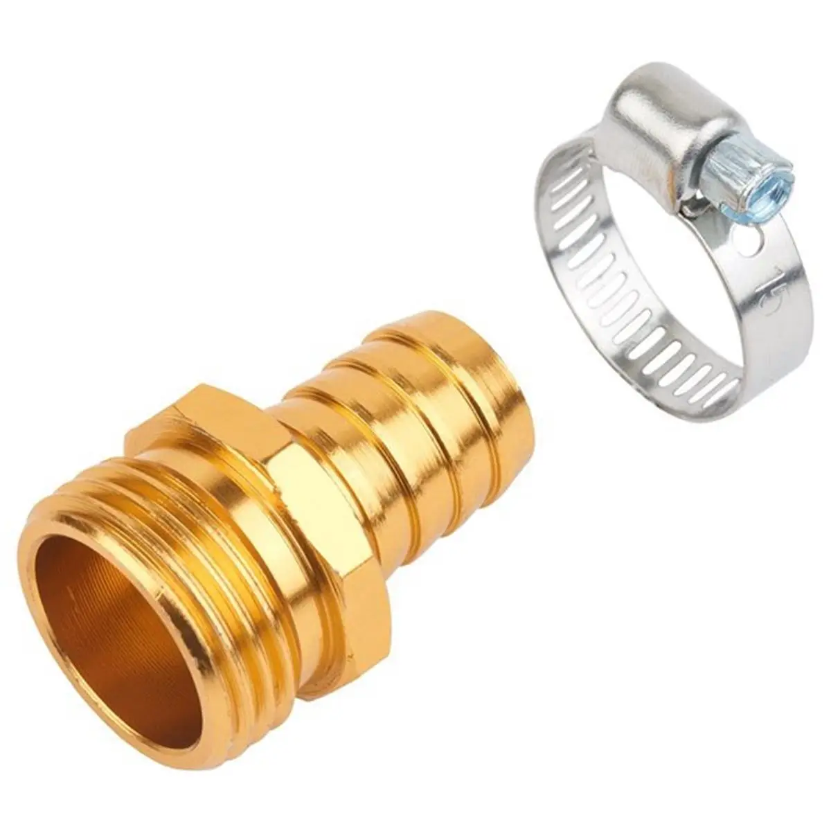 Melnor 28Z Stainless Steel Clamp, 0.62 in. Male Coupling, Fits 5/8" Hoses, Garden & Lawn Use, Attaches with Flat Head Screwdriver, Attaches Using Flat Head Screwdriver