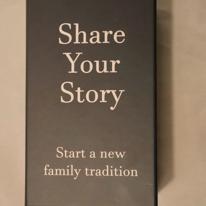 Share Your Story Card Game - Engaging Deck of Cards for Meaningful Conversations and Family Traditions