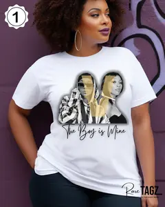 Rare Tagz Brandy & Monica The Boy Is Mine Concert T-Shirt Tee Top Women's Summer Streetwear Exclusive Designs