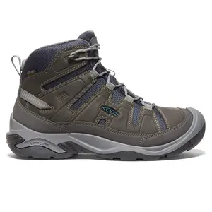 KEEN Mens Circadia Mid Waterproof Hiking Sneakers Shoes - Green, Grey