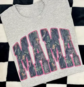 Comfort Color Camouflage Mama Tee, Comfort Color Hunting Mama T-Shirt, Camo Mama Shirt, Mother's Day Gift, Camouflage Mama T-Shirt, Varsity Mama Shirt, Retro Mama Shirt