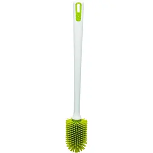 Bottle Brush, Silicone Scrubber with Long Handle, Ideal for Cleaning Water Bottles, Baby Bottles and Glasses, Gentle Non-Scratch Bristles, Handy Kitchen Gadget, Colors May Vary