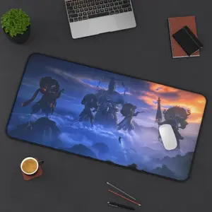 Monkey King Desk Mat Wukong Gaming Pad Mythical Hero Mousepad Large PC Mat Non-Slip Durable Gamer Gift Legend Art
