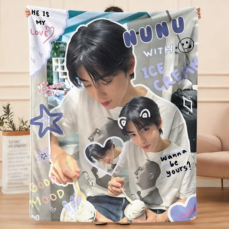 Cha Eun-woo ideathe simple flannel blanket to fit the travel rest and spread it out freely, pulling the comfort into every scene, giving partners at the carnival, and igniting the vitality of the journey with a pleasant experience