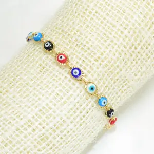 Baby Evil Eye Colorful Ojo Pulsera Protection Bracelet Size - 5" eye bracelet
