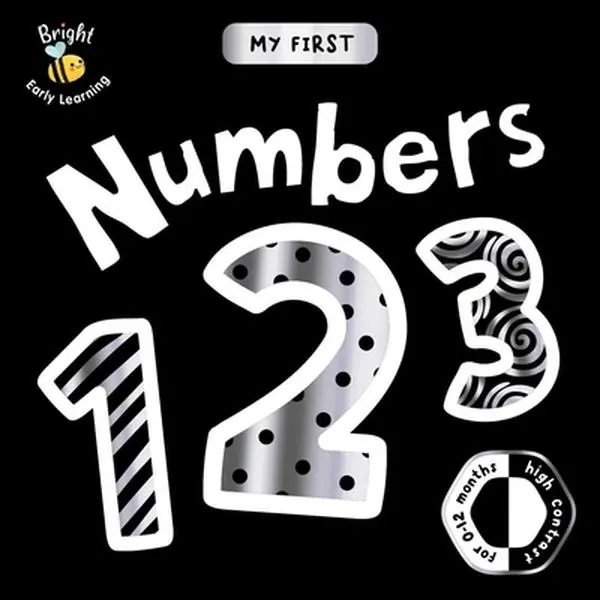 USED My First Numbers High-Contrast First Concepts Board Book - Infant Learning Activity Book for 0-12 Month Olds by Igloobooks, Infant Books, Storytime